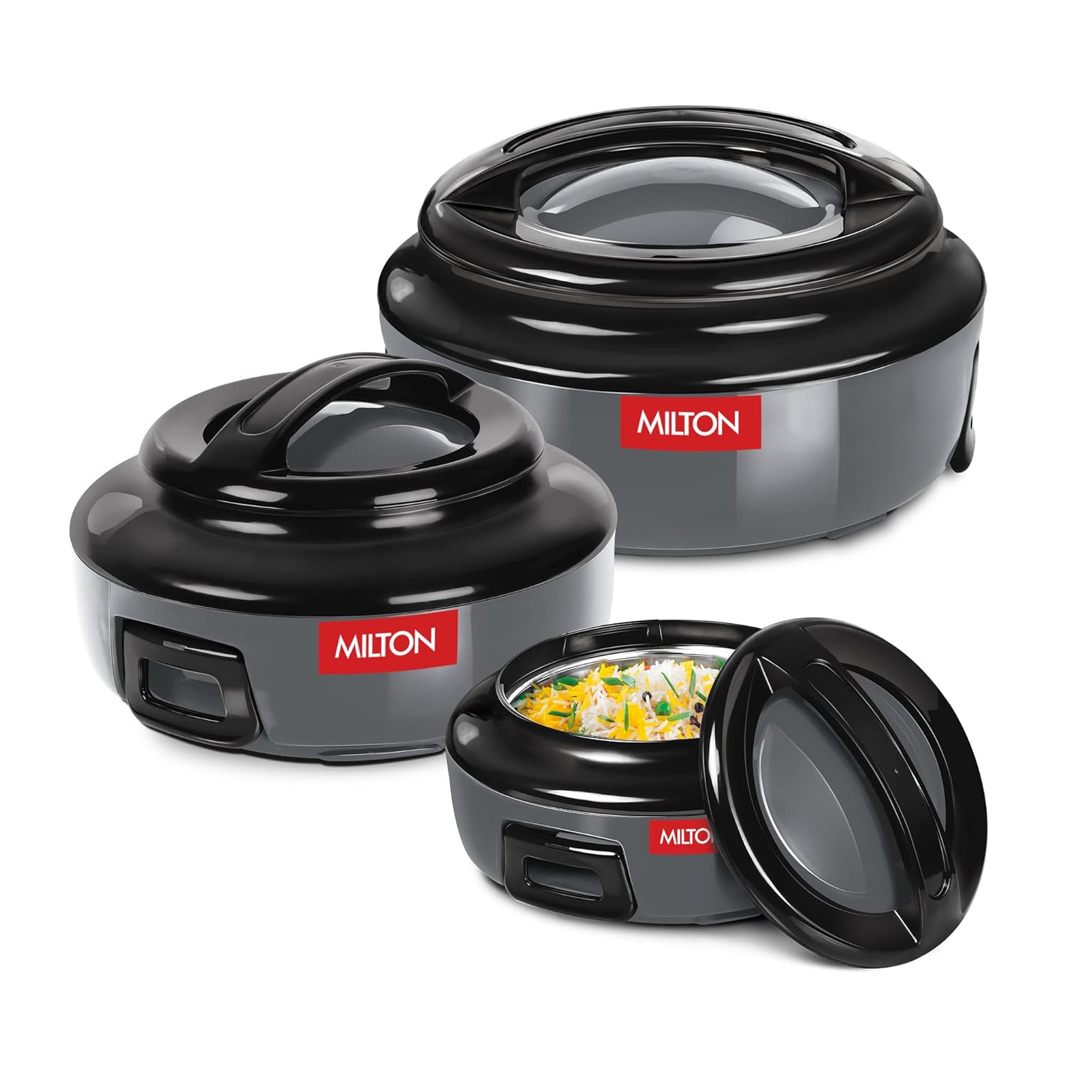 Insulated Casserole Hot Pot Set – Heat Retaining Food Serving Containers (Set of 3)